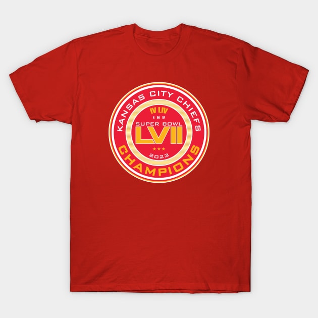 Chiefs Champions 2023 T-Shirt by Nagorniak